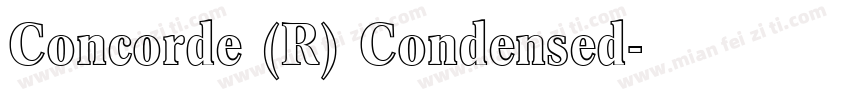 Concorde (R) Condensed字体转换